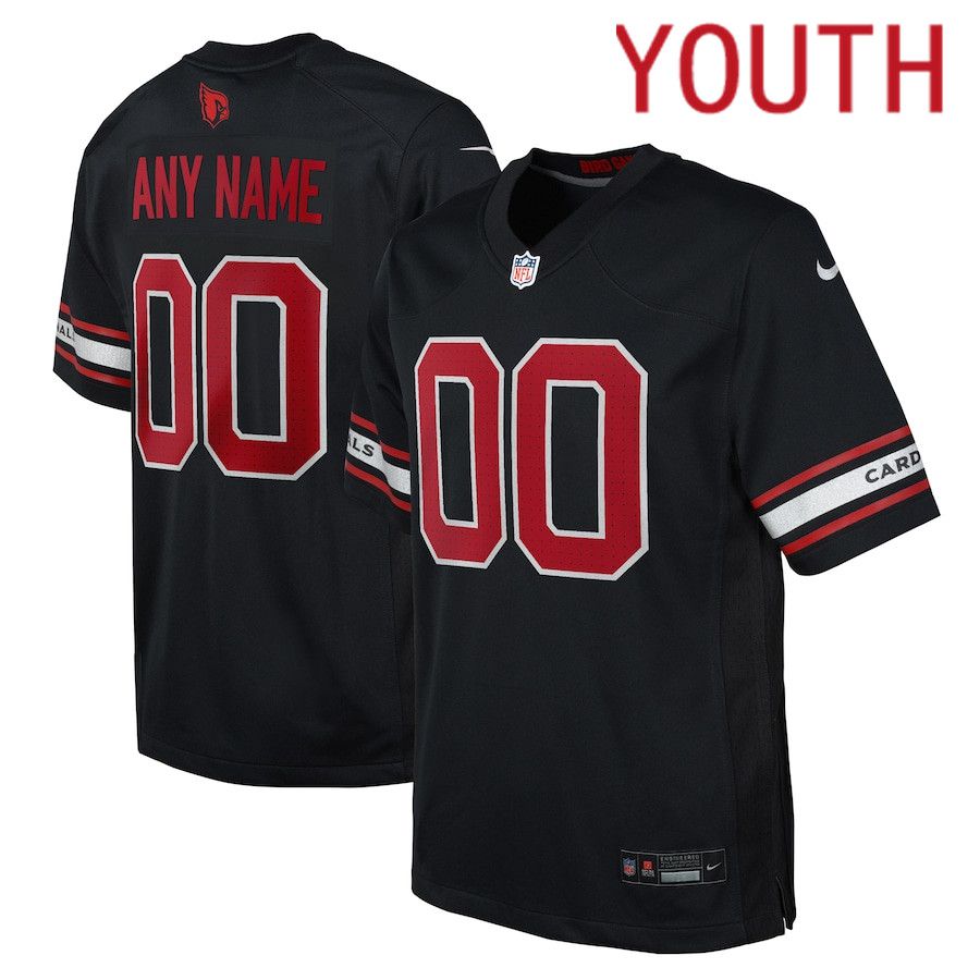 Youth Arizona Cardinals Nike Black Alternate Custom Game NFL Jersey->->